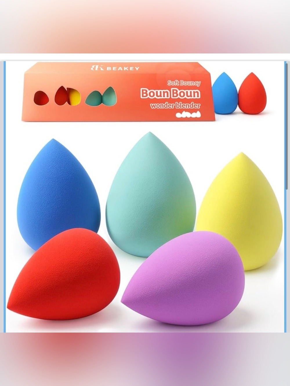 🔥 2/20: Beakey BounBoun Wonder Blender Makeup Sponge Set